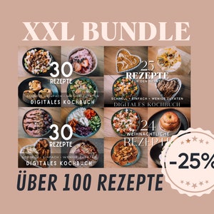 XXL-PAKET - över 25 % RABATT! 4 kokböcker, 100+ recept (snabba, enkla och hälsosamma)