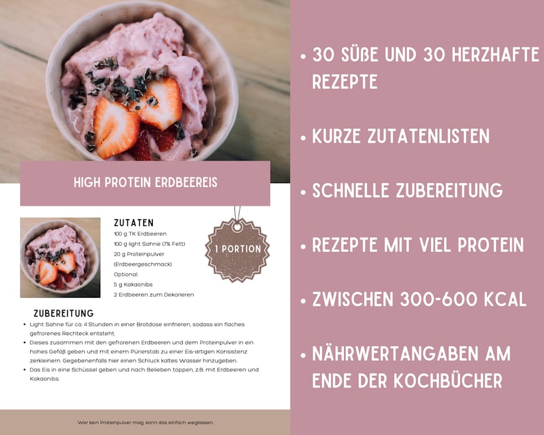 BUNDLE 25% Rabatt Digitales Kochbuch Nr. 1 & Nr. 2 schnelle, gesunde und proteinreiche Rezepte Bild 2