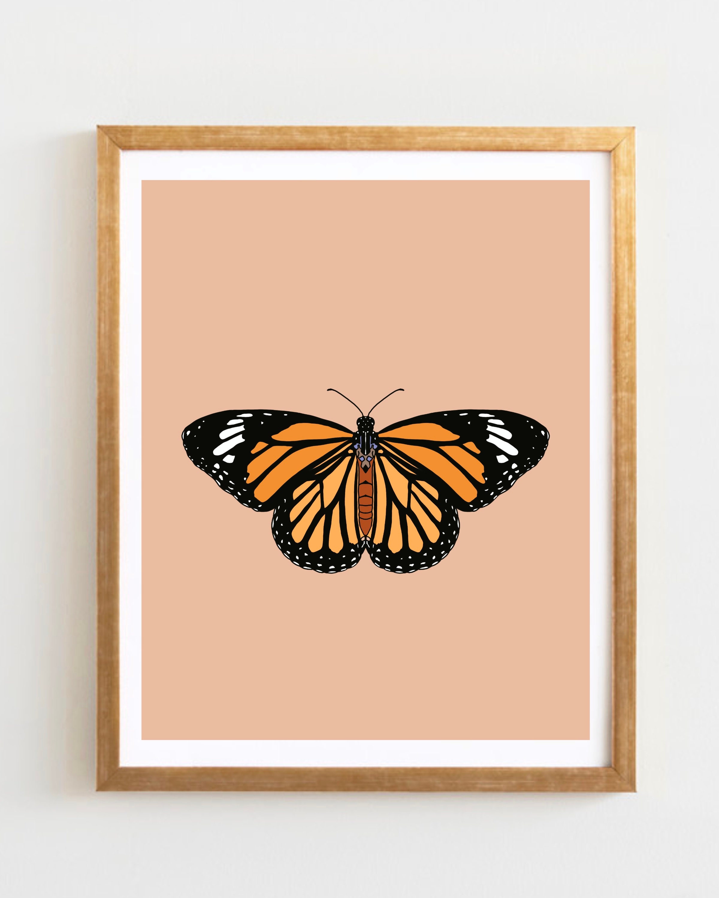 Butterfly Digital Print A4 Monarch Butterfly Butterfly | Etsy