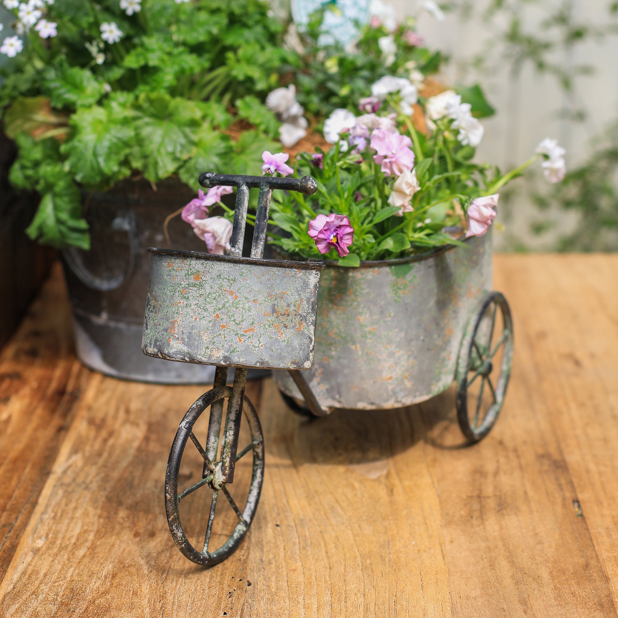 Rustic Metal Bicycle Planter Plant Pot Holder for Home and - Etsy UK