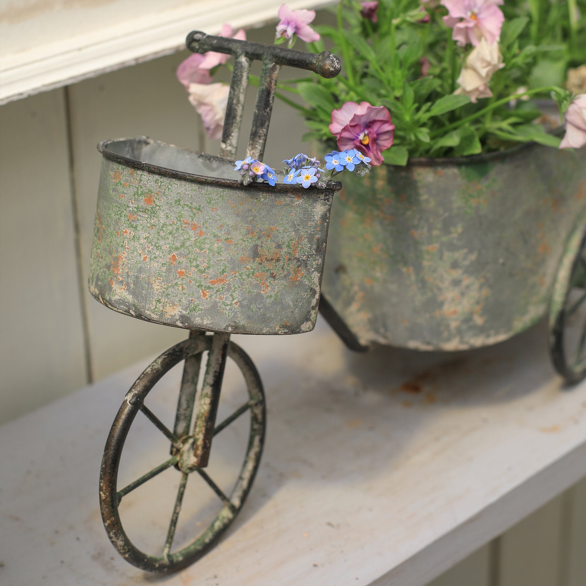 Rustic Metal Bicycle Planter Plant Pot Holder for Home and - Etsy UK
