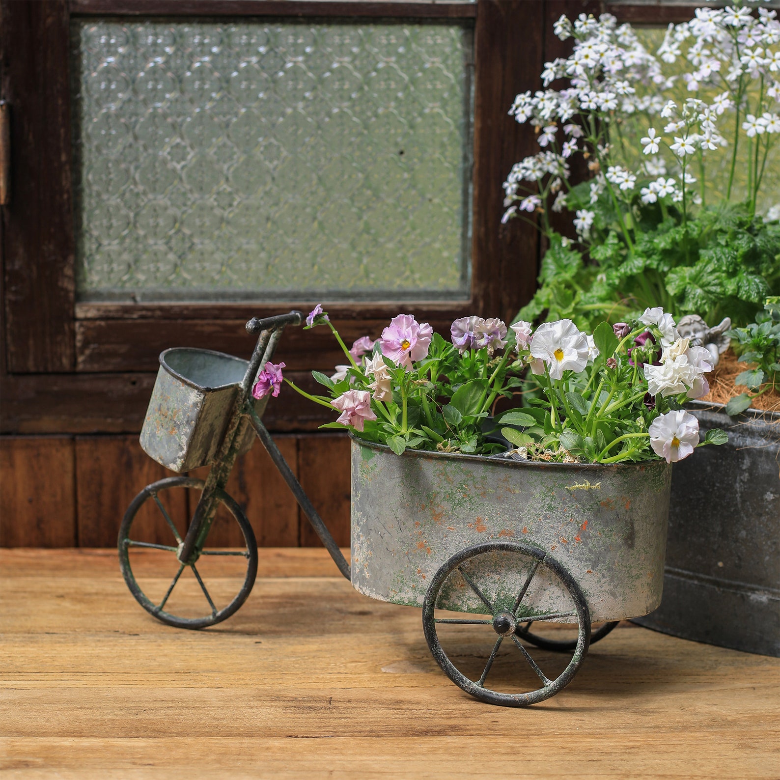 Rustic Metal Bicycle Planter Plant Pot Holder for Home and - Etsy UK