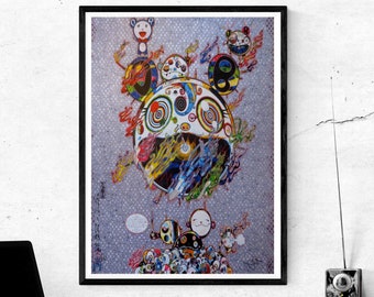 TAKASHI MURAKAMI Canvas Art Print 24/"x24/"