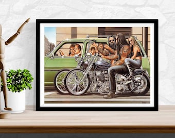 Sunset Blvd David Mann Art Poster