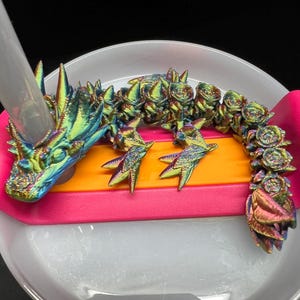 Rose Dragon Straw Buddy Accessory Fits Stanley