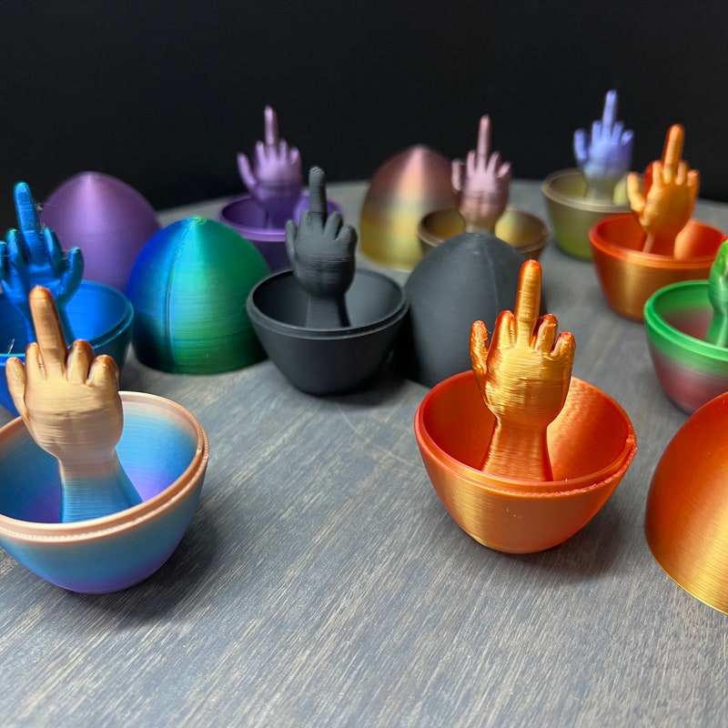 Surprise Middle Finger Egg Gag Gift