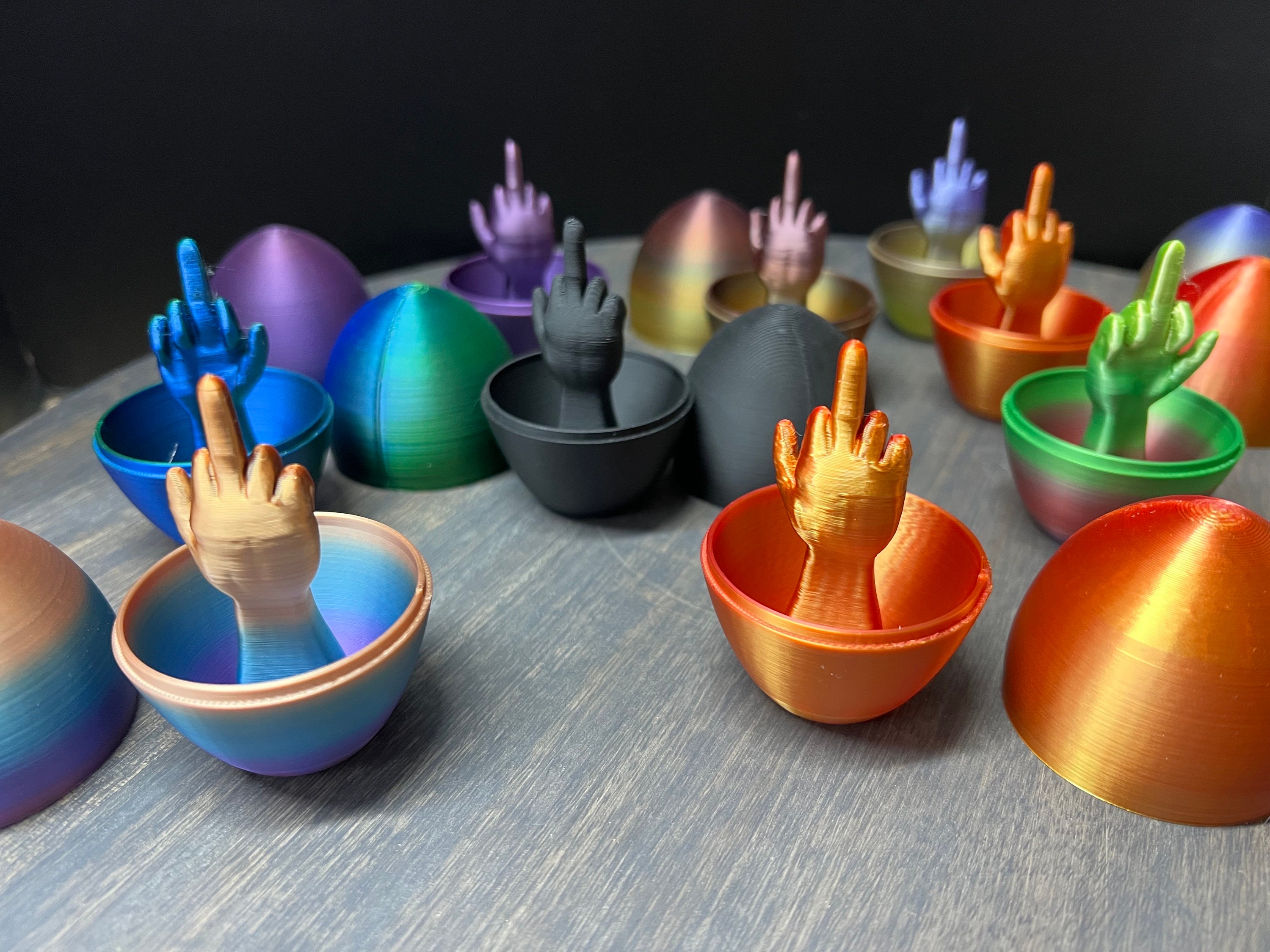 Surprise Middle Finger Egg Gag Gift