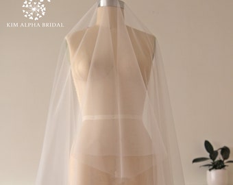 HAYLA veil , drop veil , blusher veil, cathedral veil , long veil , chapel veil , wedding veil , bridal veil, veil with blusher