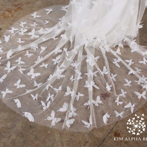 BELLORA veil, butterfly veil, long veil, wedding veil, bridal veil, custom veil