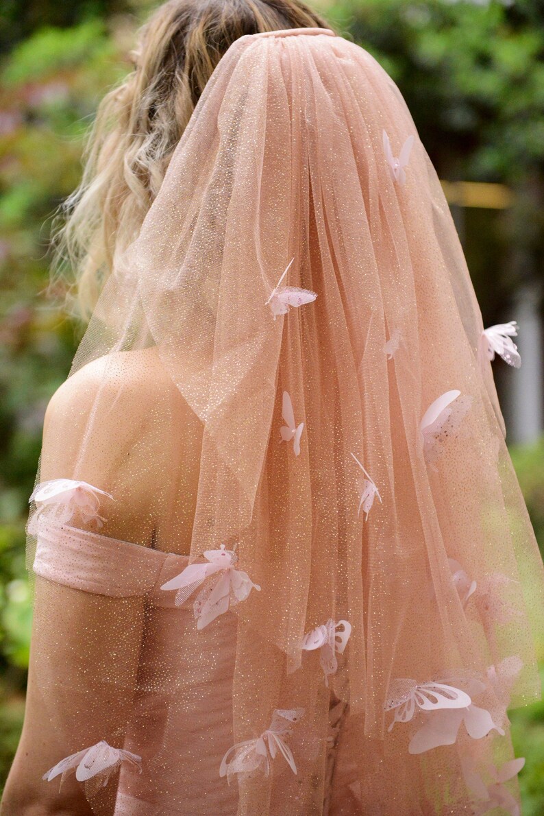 wedding veil purple