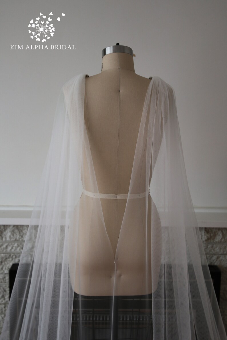 KINGA Cape Lace Wedding Cape Veil Long Cape Lace Wedding Etsy