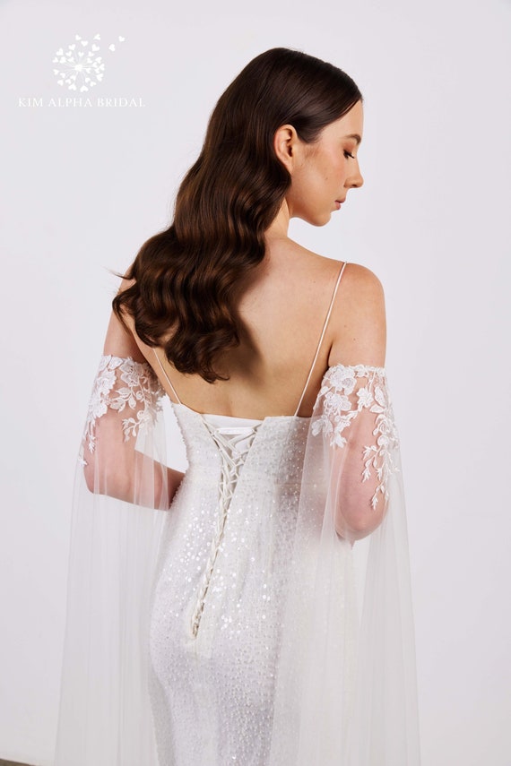 DAHLIA Arm Veils Bicep Wedding Veils Lace Veil Bridal Veil Etsy Australia