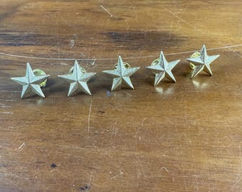 Gold Star allmänna stift 2,5 cm, fem totalt