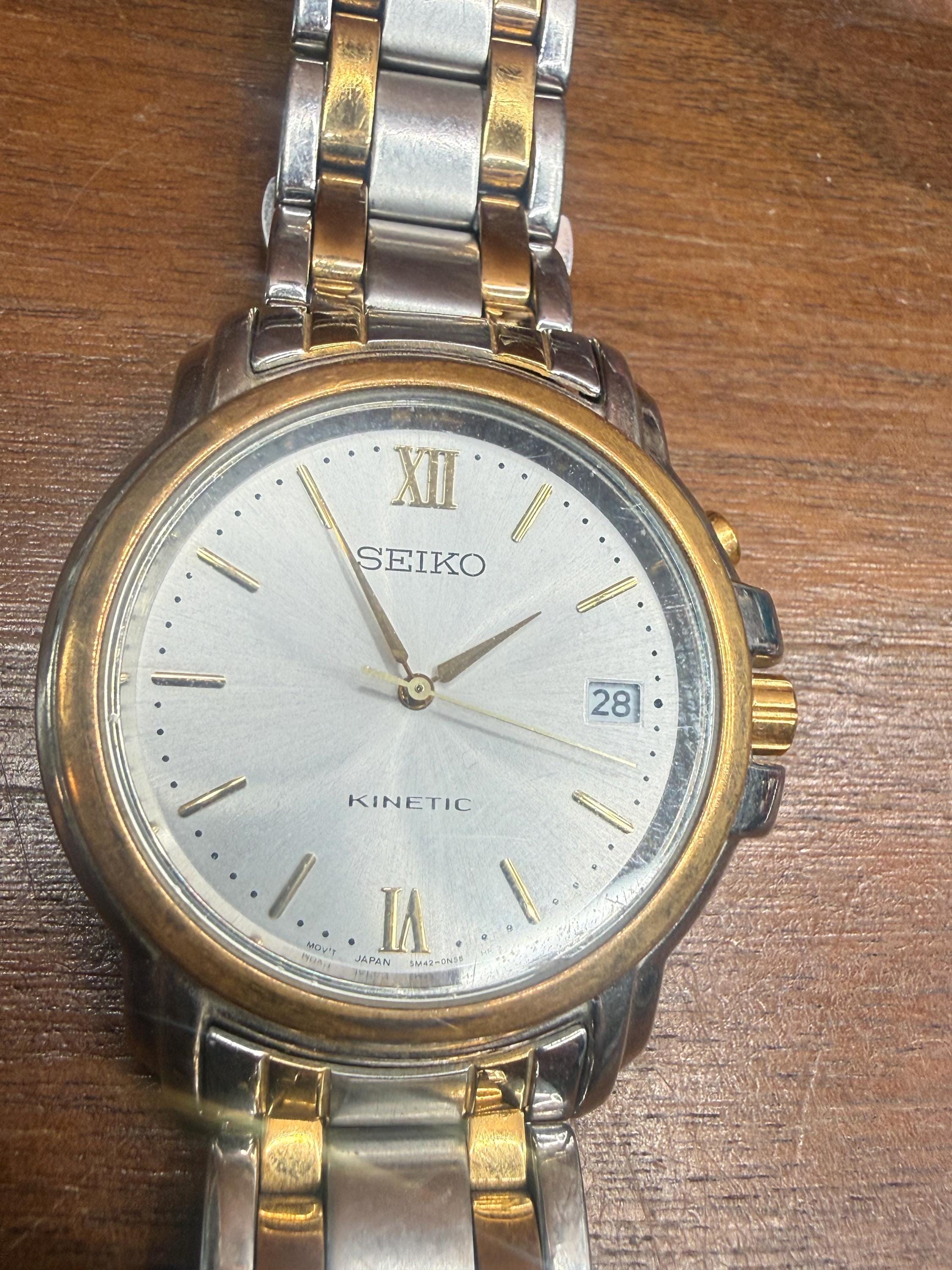 Seiko kinetic 5m42 - Etsy 日本