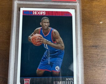 2014 Panini Hoops Joel Embiid RC PSA 10 Gem Mint Novato #263 Philadelphia 76ers
