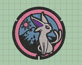 刺繍ファイル: Eeveelution ポケドールセット 1 (イーブイ、エーフィ