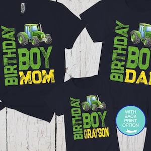 Dad Of The Birthday Boy Shirt Tractor T-Shirt Farm Party Tee Dad Of The Birthday Boy Shirt Tractor T-Shirt Farm Party Tee