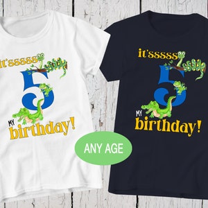 It&#39;s My Birthday, Nature Shirt, Reptile Shirt, Cute Snake T Shirt, Crocodile Shirt, 5th Birthday, Boy Snake Shirt, Frog Shirt, Birthday Tees