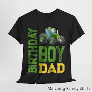 Tractor Birthday Shirts, Matching Shirts, Farmer Birthday Boy, Tractor Shirt, Farm Party, Green Tractor, Mommy Daddy Tshirts, Barnyard Tee
