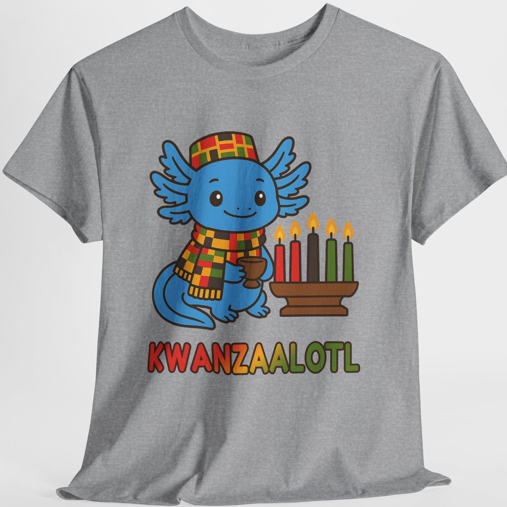 Kwanzaalotl Shirt, Axolotl Kwanzaa T-shirt, Funny Holiday Axolotl