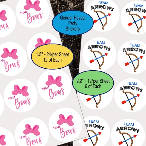 Bows and Arrows Gender Reveal Etsy