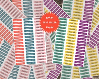 96 Daycare Labels, Kids Name Stickers, Kids Name Label, Daycare Name Label, Preschool Labels, Personalized Stickers, School Supplies Sticker