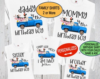 Little Blue Truck Birthday Shirt - Etsy