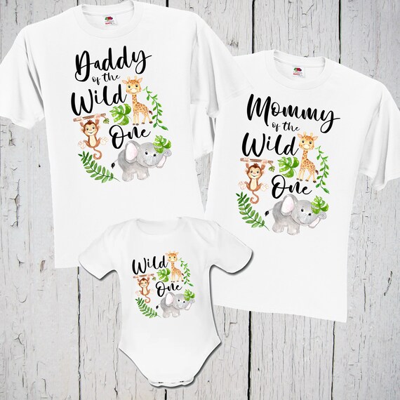 Wild One Matching Shirts Mommy Daddy Shirts First Birthday 