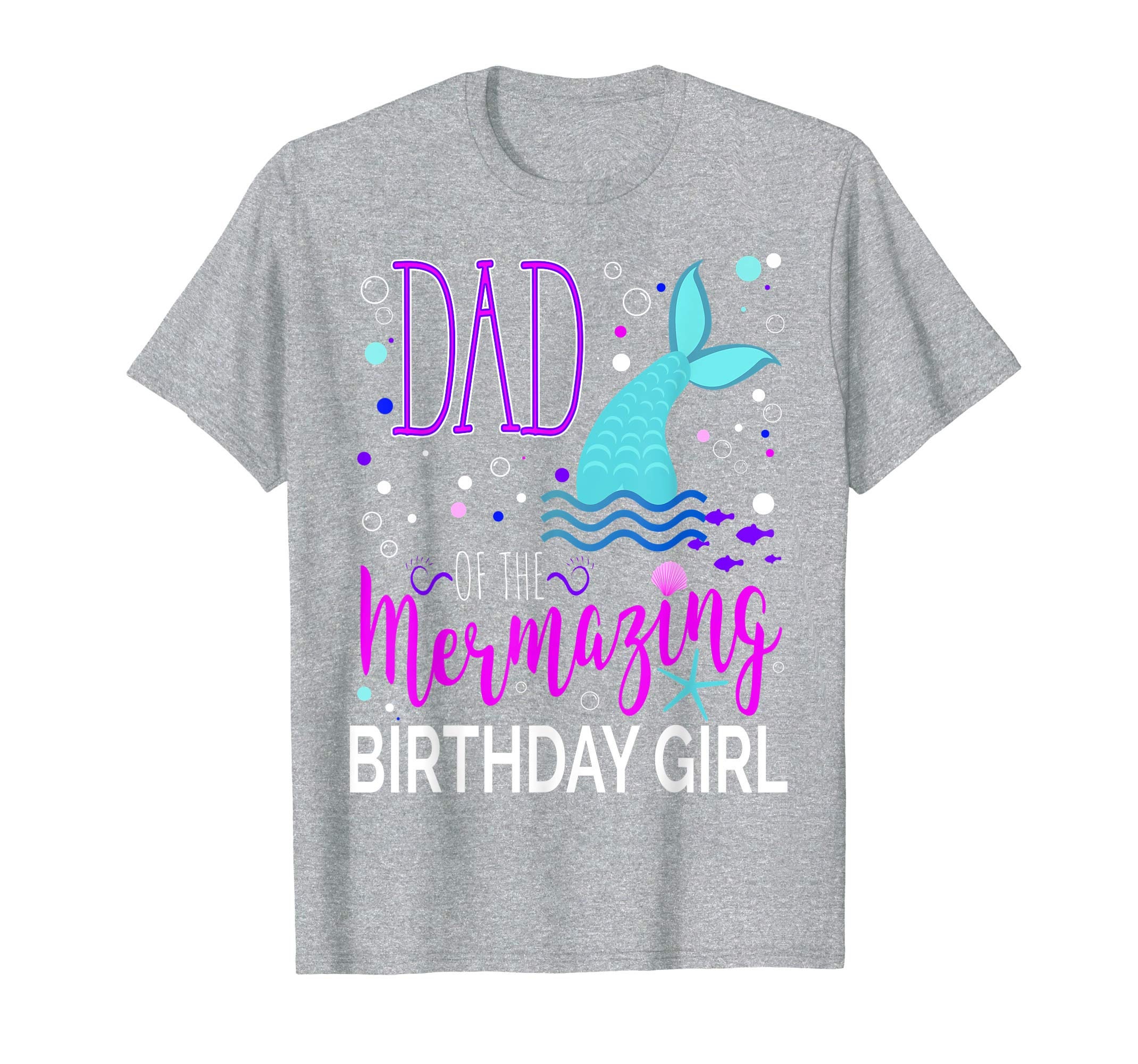 Dad of The Mermazing Birthday Girl Mermaid Shirt Party Gift | Etsy