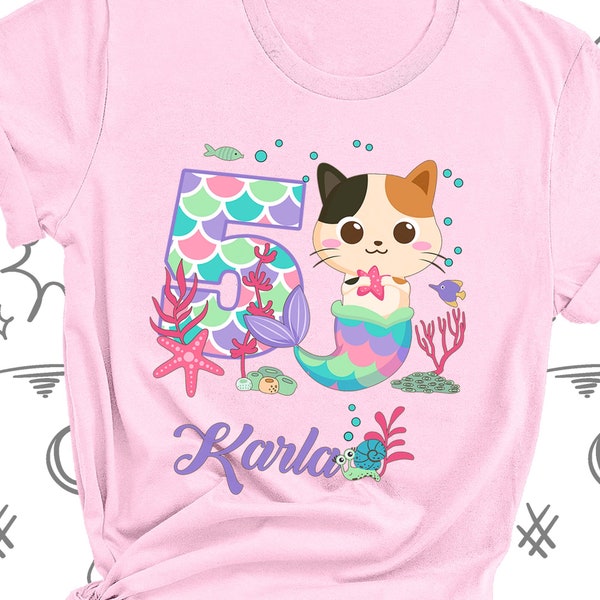 Cute Cat Mermaid Print Women's Sweatshirt