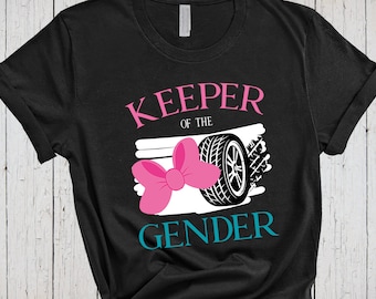Keeper Of The Gender Shirt, Team Bows, Team Burn Outs, Pink or Blue Shirt, Gender Party Shirts, Gender Reveal Shirts, Pregnancy Announcement