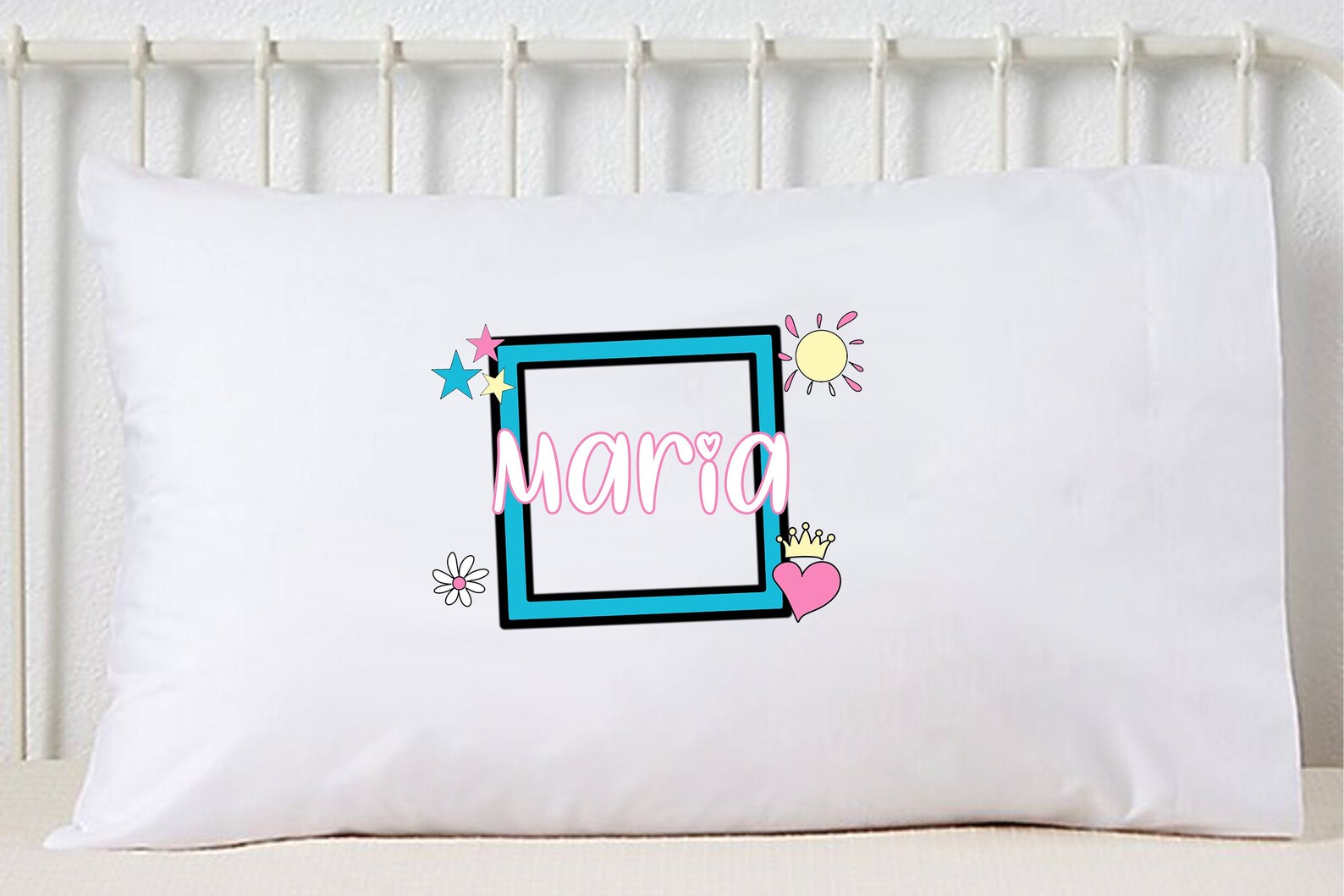 Custom Name Pillowcase Personalized Pillowcase Girl Name Etsy