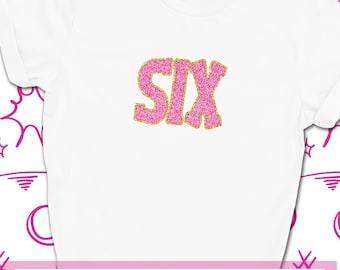 6th Birthday Shirt, Six Birthday Girl Tshirt, 6th Birthday Girl, Six Birthday Shirt, Birthday Girl Outfit, Girls Birthday Shirt, 6 Years Old