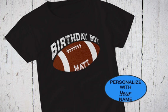 Camisa de futbol camisa de cumpleanos camisa para ninos camisa personalizada camiseta de decimo cumpleanos camisa para ninos camiseta de futbol americano regalos de cumpleanos Etsy Espana