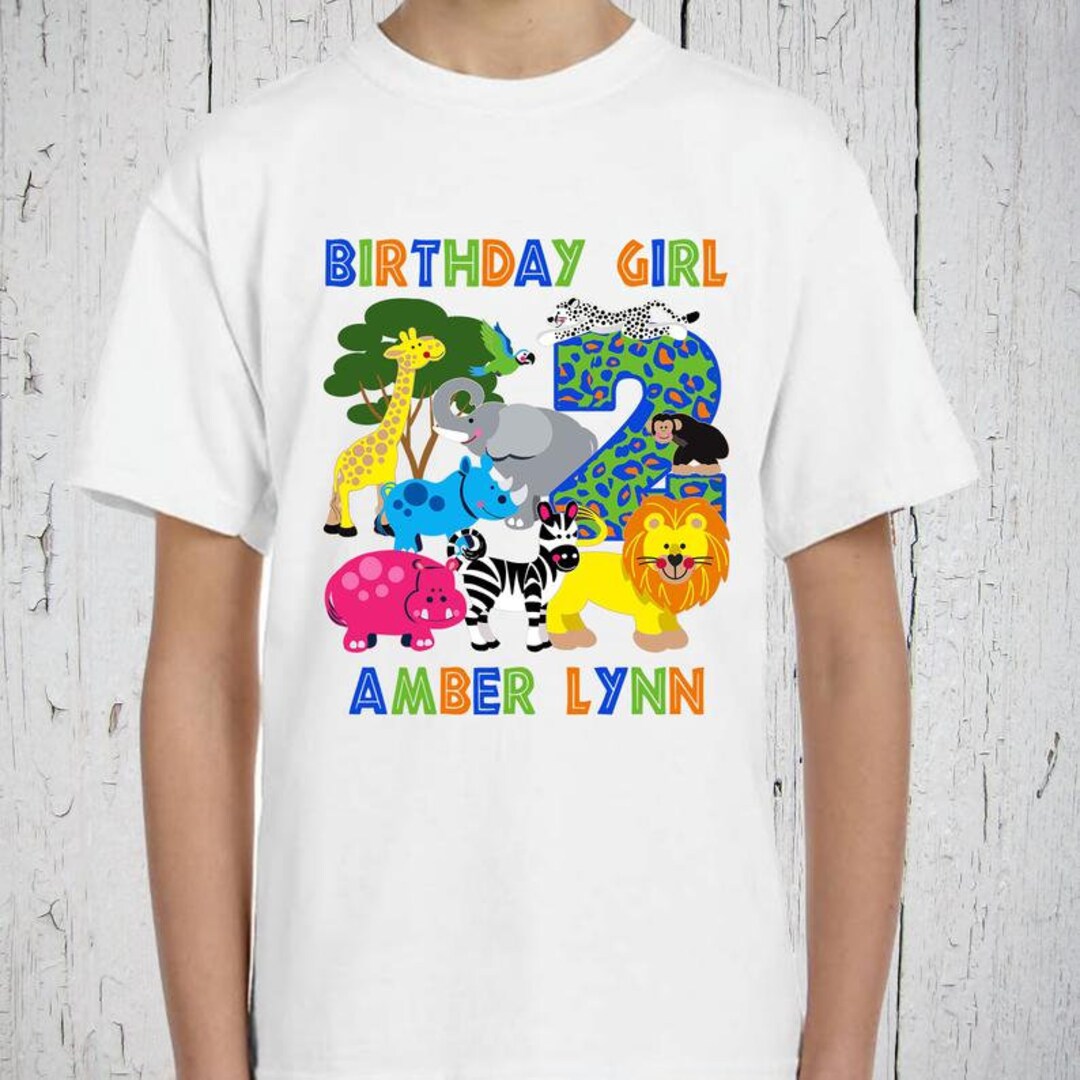 Jungle Safari Birthday Party Two Year Old Birthday Girl - Etsy