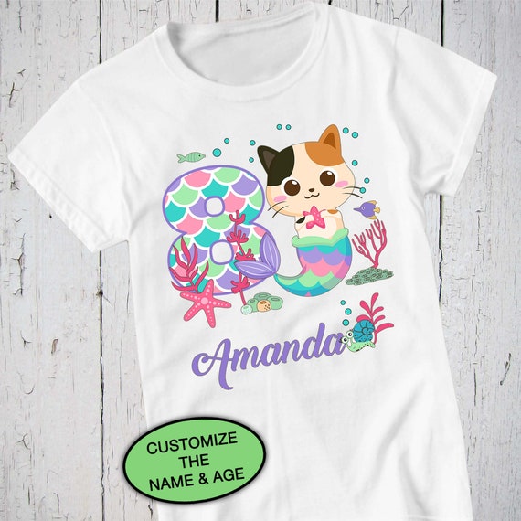 Cat top mermaid shirt