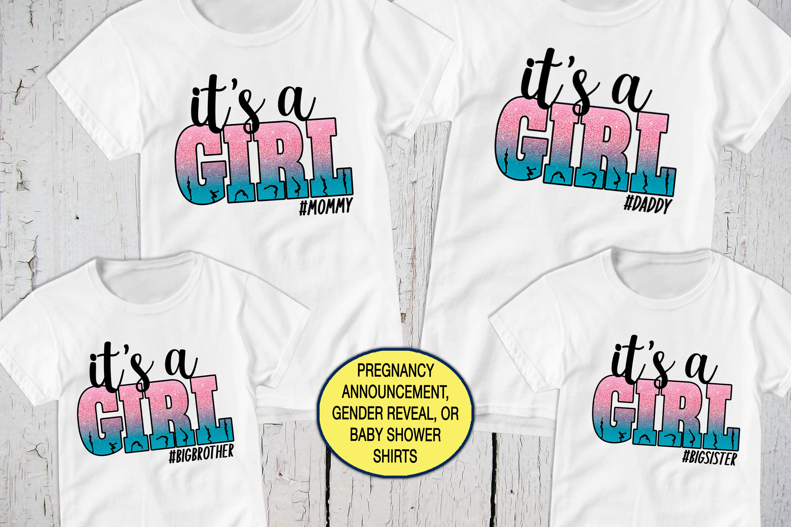 It's A Girl Gender Reveal Shirt | Matching Family Shirts It's A Girl Gender Reveal Shirt | Matching Family Shirts