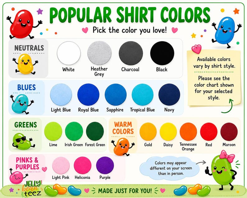 a poster with different colors of the same color