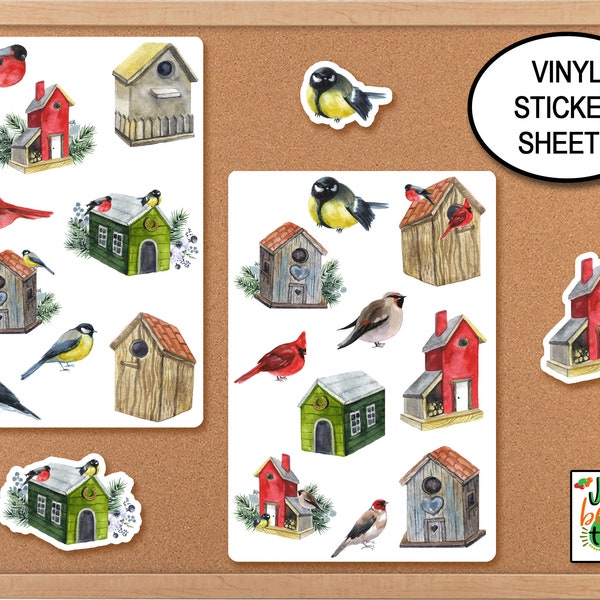 Birdhouse Stickers Etsy