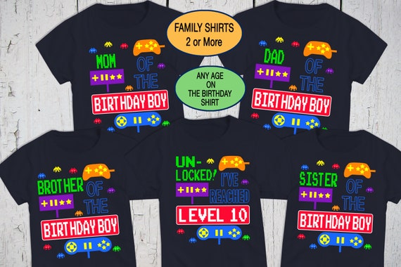 Personalized Roblox Boy Birthday Game Theme Party Shirt - Jolly Family Gifts