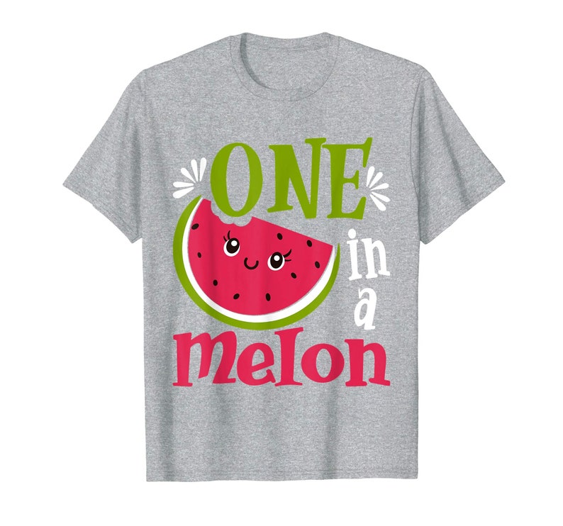 One In A Melon Watermelon Million Funny Pun Quote Design ...