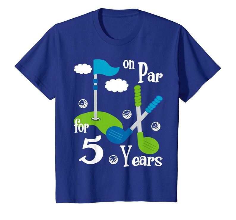 Kids Golf Birthday Party TShirt Golf Club Tee Gift for Boy Etsy