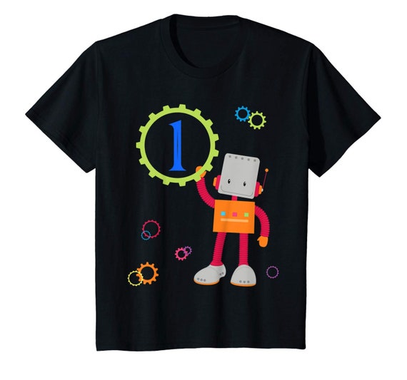 Kids 6th Birthday Robot Party Gift Six Years Old T-Shirt Kids 6th Birthday Robot Party Gift Six Years Old T-Shirt