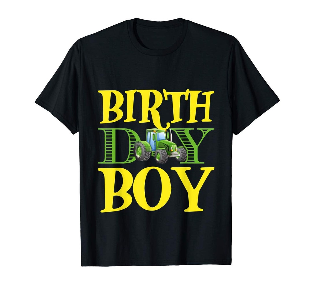 Green Tractor Birthday Boy Shirt Farm Quotes Farm Tractor - Etsy