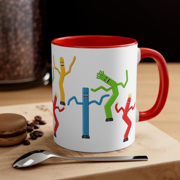 Air Dancers Wacky Tube Man Ceramic Coffee Mug, Funny Mug for Kids, Cute Coffee Cup Gift Mug, Kids Gift For Dad, Hot Cocoa Mug, Tea Mug Gift