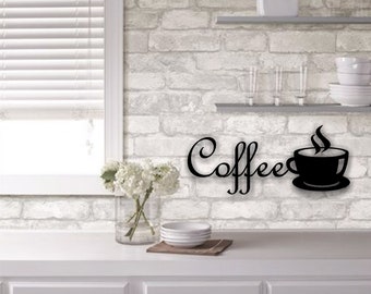 Coffee Metal Sign | Coffee Bar Decor | Kitchen Decor | Coffee cup | Thanksgiving decor | Coffee sign | Mother's day