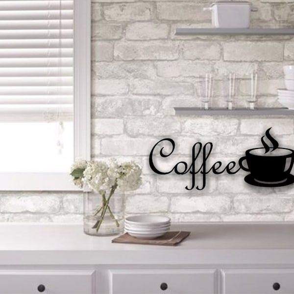 Coffee Metal Sign | Coffee Bar Decor | Kitchen Decor | Coffee cup | Thanksgiving decor | Coffee sign | Christmas decor