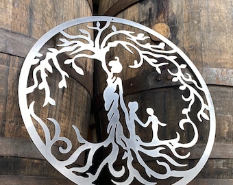 Mother and Children Tree of Life | Metal Tree of Life | Mother's Day Gift | Family sign | Valentine's Day | Mother's Day