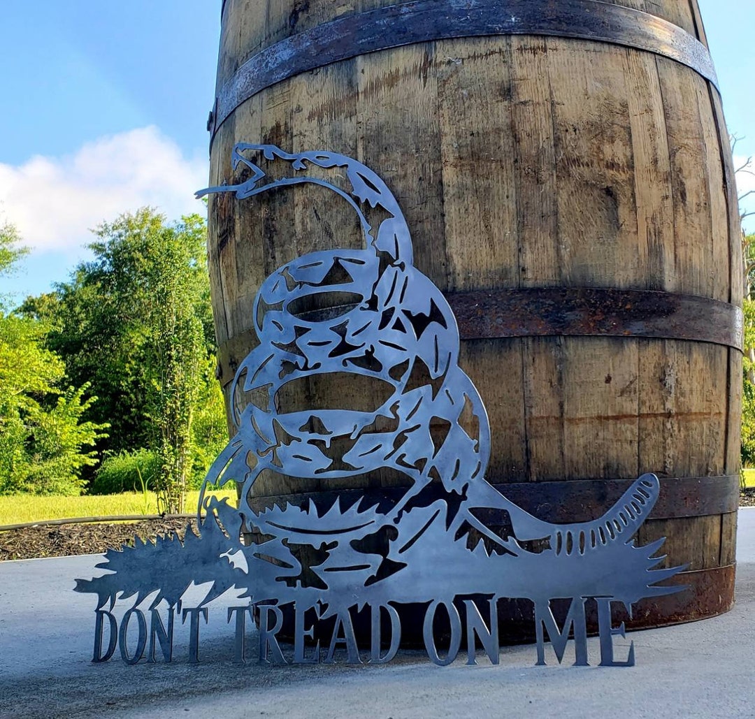 Don't Tread on Me Metal Wall Art Garage Decor | Man Cave | His Birthday ...
