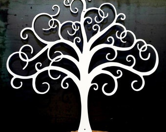 Curly Tree of Life Metal Wall Art | Entryway decor | living room decor | kitchen decor | Outdoor decor | Mother's day